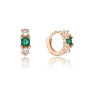 עגיל חישוק ׳אמיליה׳ ZSI508-2-רוז גולד-רוז גולד